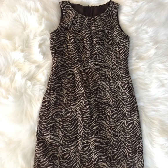 Ann Taylor 0 Petite Animal print Dress - Picture 1 of 3